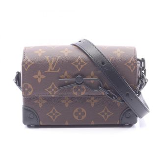Louis Vuitton Black Brown Pvc Coated Canvas Leather Handbag Shoulder Bag (Pre-Owned)