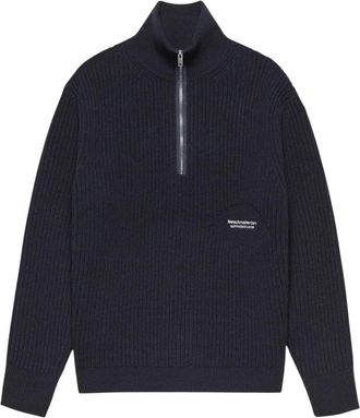 New Amsterdam Surf Association Plate Half-Zip - Heren - Coltruien - Blauw - L - Truien & Vesten