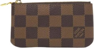Louis Vuitton Pre-owned Canvas Portemonnee - unisex - Vintage Accessoires - Bruin - ONE Size - Vintage