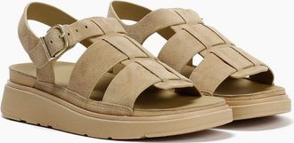 FitFlop Womens FitFlop GEN-FF Suede Womens Cappuccino Sandals - Brown - Size: 5