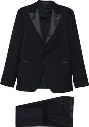 Tagliatore Sfbr 15A01 Pak - Heren - Business pakken - Zwart - 2XL - Wol - Kostuums