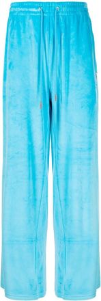 Team Wang Stay For The Night straight-leg trousers - unisex - Polyester/Spandex/Elastane - 2 - Blue