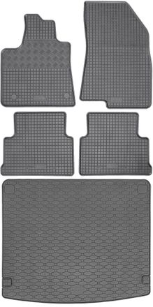 OEM Dacia Jogger Crossover A Partir De Febrero De 2022. Set: Alfombrillas De Goma Para Coche + Alfombrilla Para Maletero