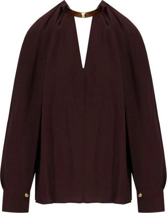 Elisabetta Franchi Overhemden, Dames, Bruin, M, Blouses