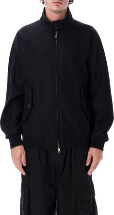 Baracuta Melton G9 High Collar Black Bomber Jacket