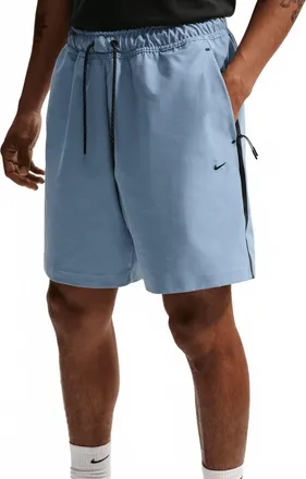 Nike Tech Dri Fit Short Knit Shorts In Work Blue/black