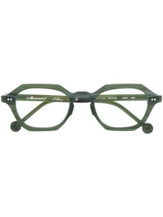 l.a.Eyeworks Bril met vierkant montuur - Groen