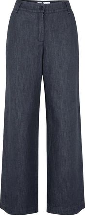Bomboogie Palazzo Fit Broek - Dames - Broeken - Blauw - Maat: XS Katoen