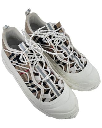 Burberry Womens Canvas Arthur Vintage Check Sneaker (Authentic Pre-Loved)