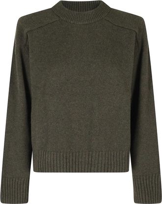 SOEUR Will Sweater - Dames - Ronde hals truien - Groen - S - Wol - Truien & Vesten
