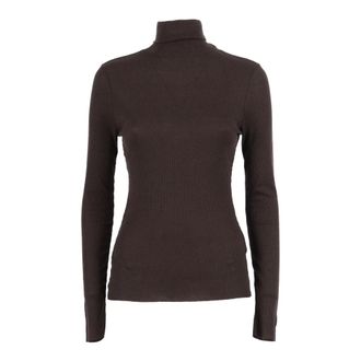 Majestic Filatures Majestic Filatures, Turtlenecks, female, Brown, Size: S Turtleneck