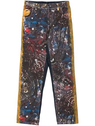 Charles Jeffrey Loverboy Exclusive Painted Art jeans - Blue