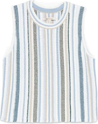 Barbour Josie Knitted Vest - Dames - Tops zonder mouwen - Veelkleurig - S - Katoen - Tops