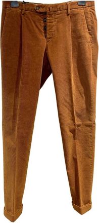 BRIGLIA 1949 Fluwelen broek - Heren - Sweatpants - Oranje - 2XL - Broeken