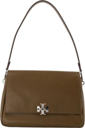 Tory Burch Charlie Schoudertas - Dames - Schoudertassen - Bruin - ONE Size - Su&egrave;de - Tassen