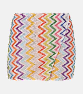 Missoni Zigzag lamé skort