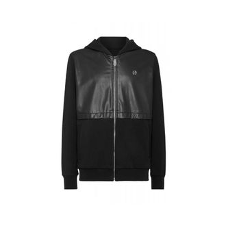 Philipp Plein Heren, Sweatshirts & Hoodies, Zwart, Maat: XL Katoen