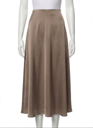 Z Supply Northpointe Satin Midi Skirt In Moonlight