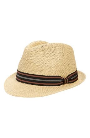 Goorin Brothers Tom Killian Straw Trilby in Stone at Nordstrom, Size Small
