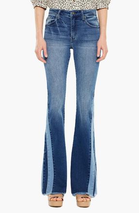 Kancan Treasure High Rise Flare Stretch Jeans in Medium Wash at Nordstrom, Size 26