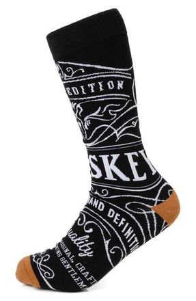 Cufflinks Inc. Whiskey Original Crew Socks in Black at Nordstrom