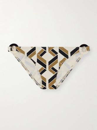 Eres Slip Bikini Stampato Con Decorazioni Alchime - Multicolore