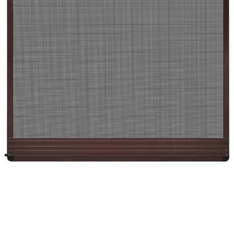 Berkfield Home Practical Brown Hinged Insect Screen for Doors 100 x 215 cm