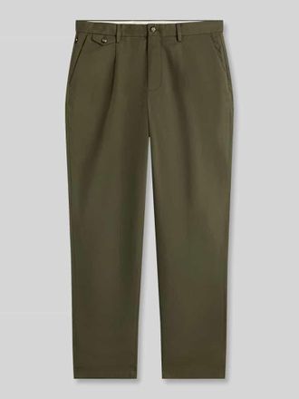 Tommy Hilfiger Tapered Fit Chino aus Baumwoll-Mix Modell Harlem in Khaki, Gr&ouml;&szlig;e 31/32