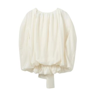 The Garment Blouse - Dames - Blouses & Shirts - Beige - Maat: 2XS Wol