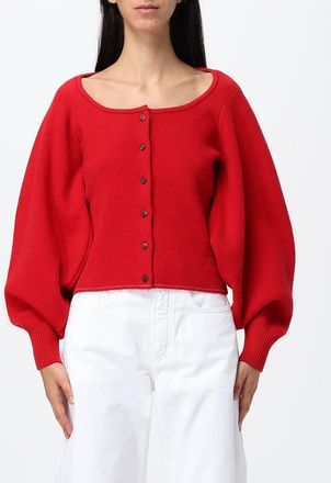 Jacquemus Cardigan slim fit in lana e cashmere con maniche a palloncino