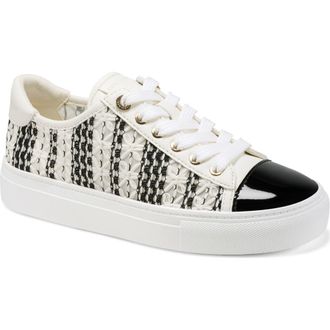 Karl Lagerfeld Caelan Crochet Sneaker in Black/White at Nordstrom Rack, Size 9.5