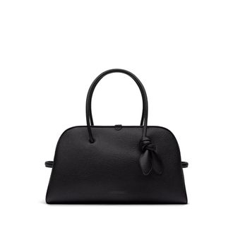 Jacquemus Large Tourism Leather Shoulder Bag