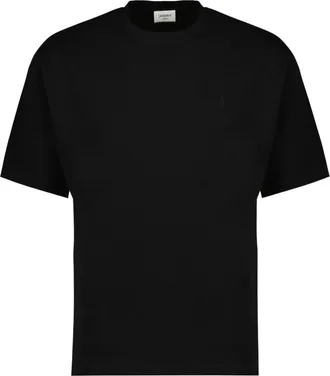 Saint Laurent T-Shirts, male, Black, Size: XS Cassandre Oversized T-shirt