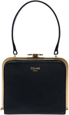 Celine Pre-owned Vintage Frame Handbag - Dames - Vintage Handtas - Zwart - ONE Size - Leer - Vintage