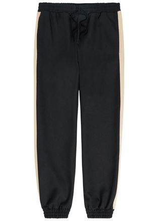 Valentino Garavani Striped Woven Sweatpants - Black - XL