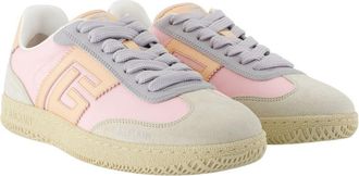Balmain Womens Swan Sneaker Pink Calfskin