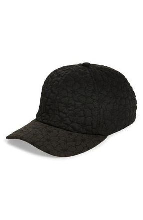 Melrose and Market Floral Crepe Baseball Cap in Black at Nordstrom Rack