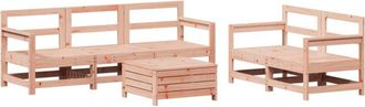 vidaXL 6 Piece Garden Sofa Set Solid Wood Douglas Fir vidaXL