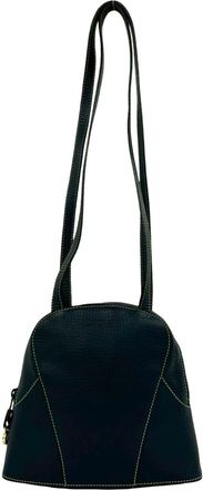 Loewe Navy Leather Handbag Shoulder Bag Tote Bag (Pre-Owned)