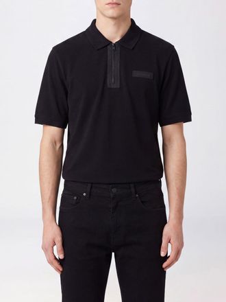 Maison Kitsun&eacute; Polo in cotone organico con chiusura a mezza zip