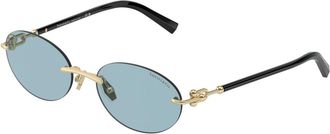 Tiffany & Co. Tf 3104D Zonnebril - Dames - Zonnebrillen - Zwart - 56 MM - Accessoires
