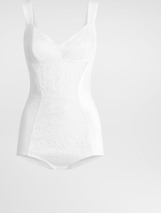 Dolce & Gabbana Corset Bodysuit - Woman Shirts And Tops White 42