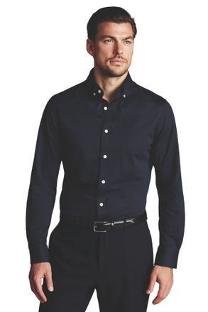 CHARLES TYRWHITT Four-Way Stretch Button Down Jersey Shirt