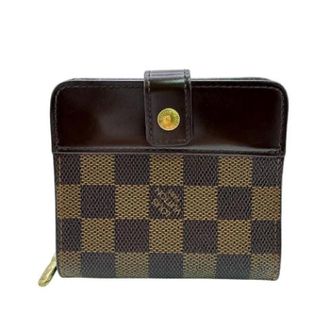 Louis Vuitton Vintage, unisex, Bruin, ONE Size, Leer, Pre-owned Vintage Leren Portemonnee