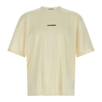 Jil Sander T-Shirts, male, Beige, M, Activewear T-shirt