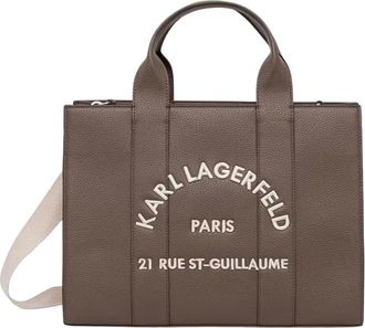 Karl Lagerfeld Tassen, Dames, Bruin, ONE Size, Le cabas carr&eacute;
