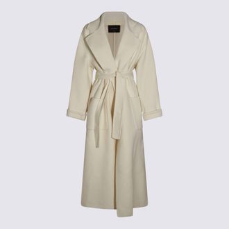 Fabiana Filippi White Cashmere Coat