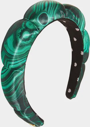 Lele Sadoughi Scalloped Silk-Blend Headband