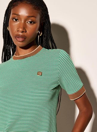 Icone Womens Mini-circle stripes T-shirt