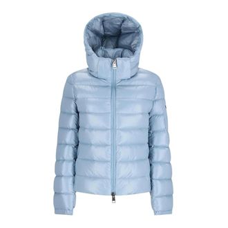 Herno Donsjack met capuchon - Dames - Jassen - Blauw - Maat: L Zijde